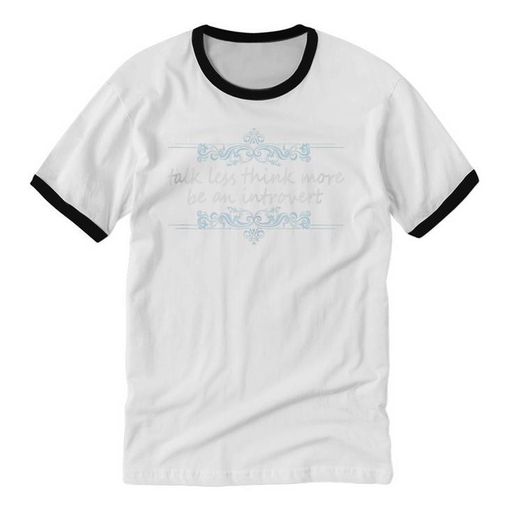 Cute Introvert Shy Person Quote Anti-Social Inner Strength Unisex Cotton Ringer T-Shirt Cute Introvert Shy Person Quote Anti-Social Inner Strength Unisex Cotton Ringer T-Shirt