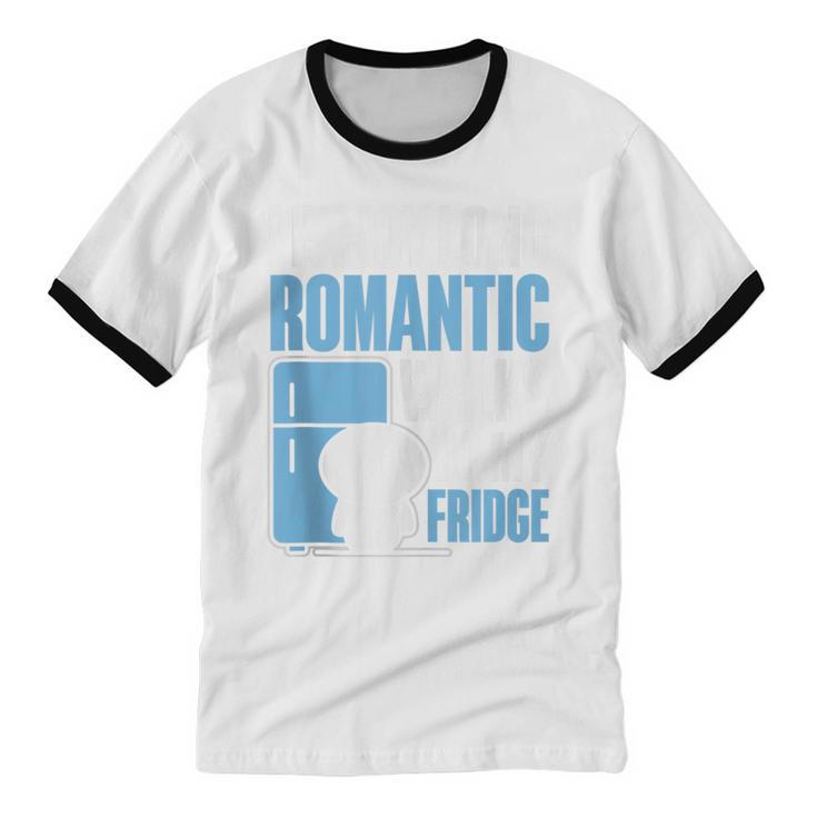 I Enjoy Long Romantic Walks To My Fridge Introvert Unisex Cotton Ringer T-Shirt