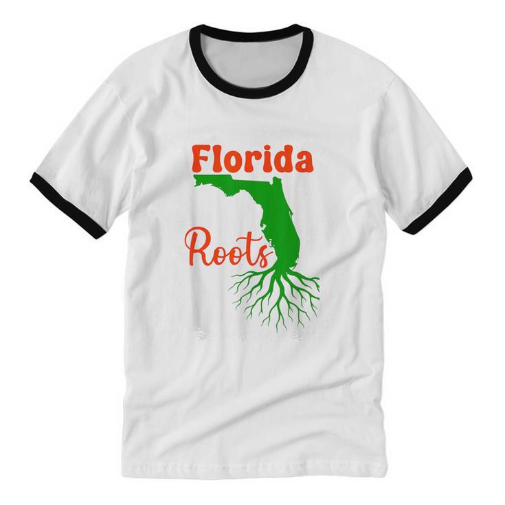 Florida Roots Florida Nostalgia Unisex Cotton Ringer T-Shirt Florida Roots Florida Nostalgia Unisex Cotton Ringer T-Shirt