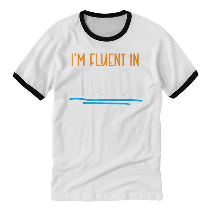 Im Fluent In Silence Introvert Unisex Cotton Ringer T-Shirt Im Fluent In Silence Introvert Unisex Cotton Ringer T-Shirt