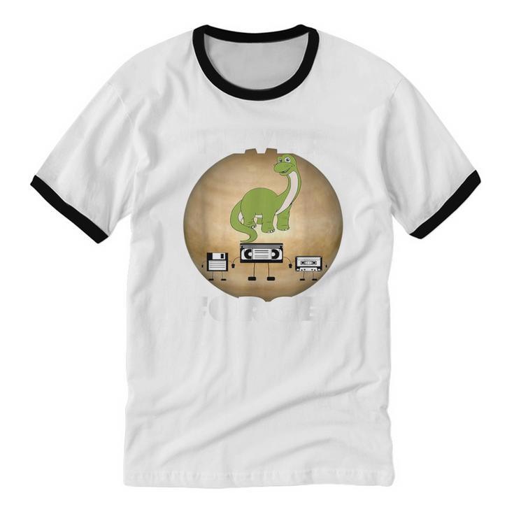 Never Forget Women Men Never Forget Men Nostalgia Unisex Cotton Ringer T-Shirt