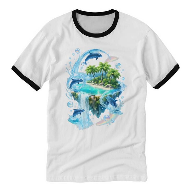 Frutiger Aero Unisex Cotton Ringer T-Shirt