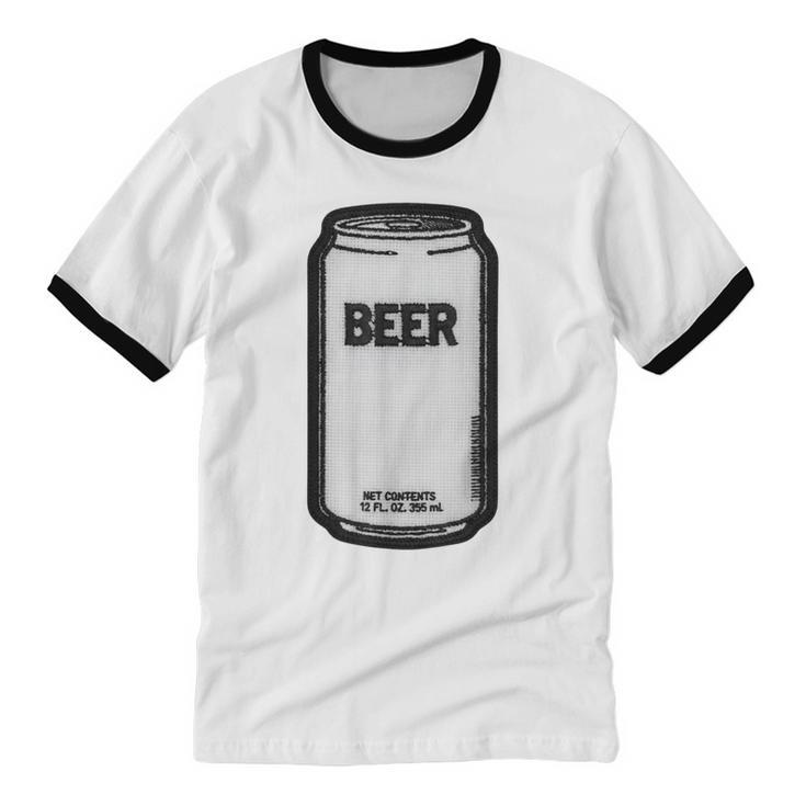 Generic Beer 1980s 80s Nostalgia Unisex Cotton Ringer T-Shirt Generic Beer 1980s 80s Nostalgia Unisex Cotton Ringer T-Shirt