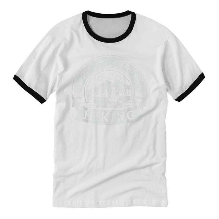 Hiking It's Cheaper Than A Therapy Introvert Shirt Unisex Cotton Ringer T-Shirt Hiking It's Cheaper Than A Therapy Introvert Shirt Unisex Cotton Ringer T-Shirt
