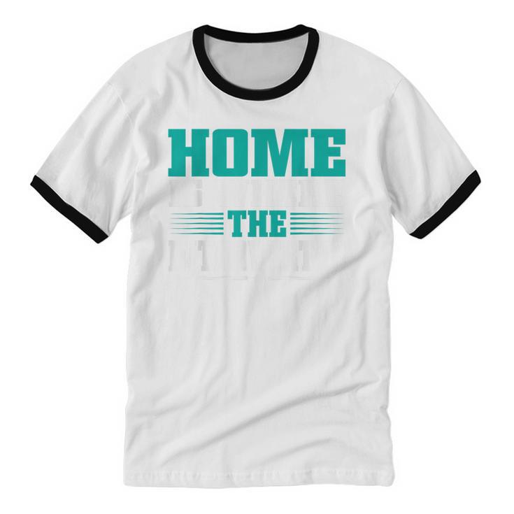 Home Is Where The Introvert Is Introvert Unisex Cotton Ringer T-Shirt