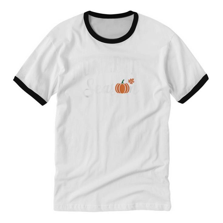 Homebody Season Introvert Fall Vibes Stay Home Unisex Cotton Ringer T-Shirt Homebody Season Introvert Fall Vibes Stay Home Unisex Cotton Ringer T-Shirt