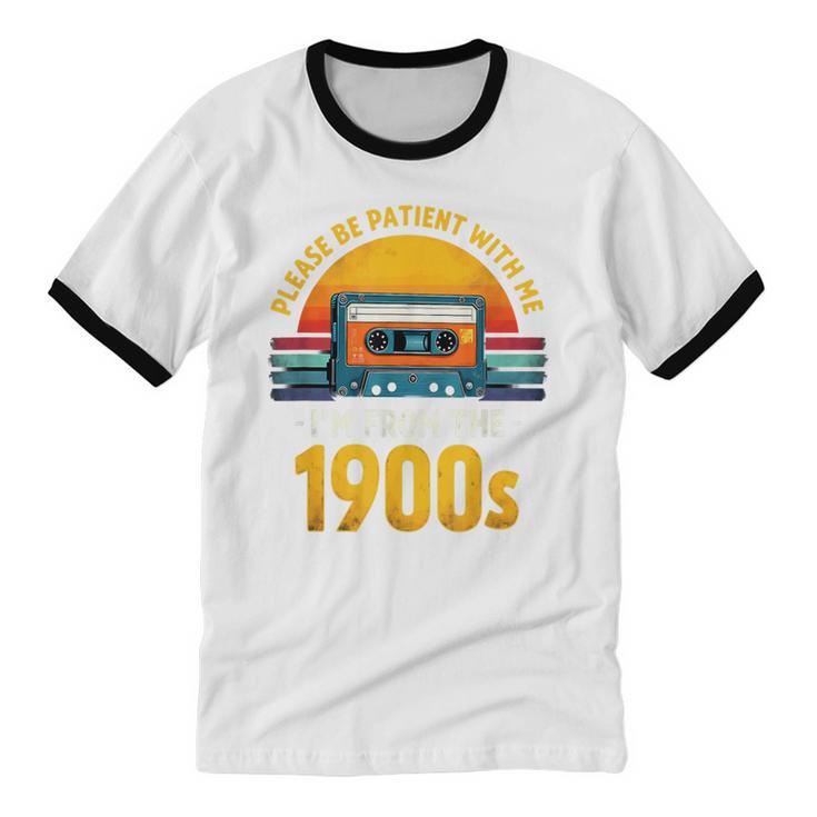 Humor Daddy I'm From The 1900s Unisex Cotton Ringer T-Shirt