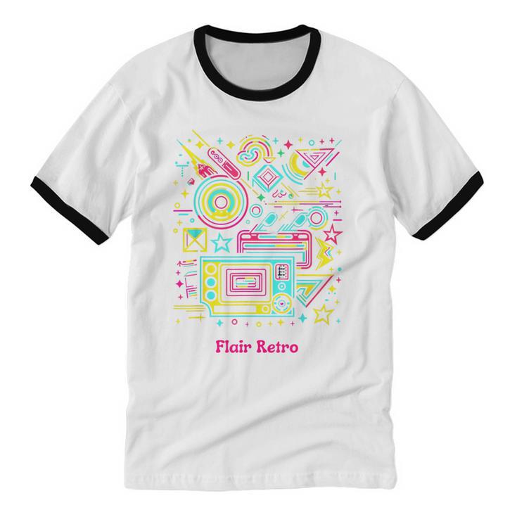 Iconic Nostalgia Vintage Graphic Unisex Cotton Ringer T-Shirt