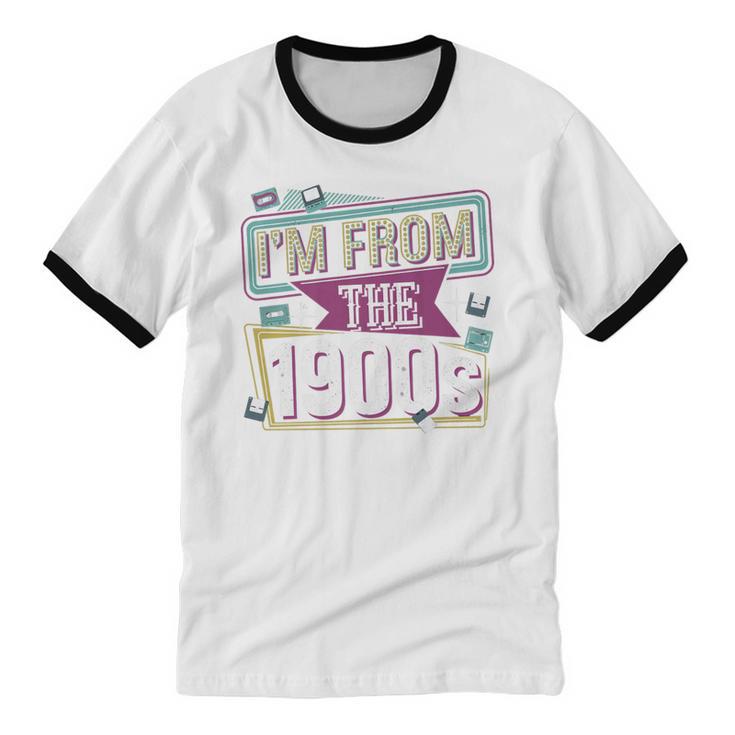 I'm From The 1900s Premium Unisex Cotton Ringer T-Shirt