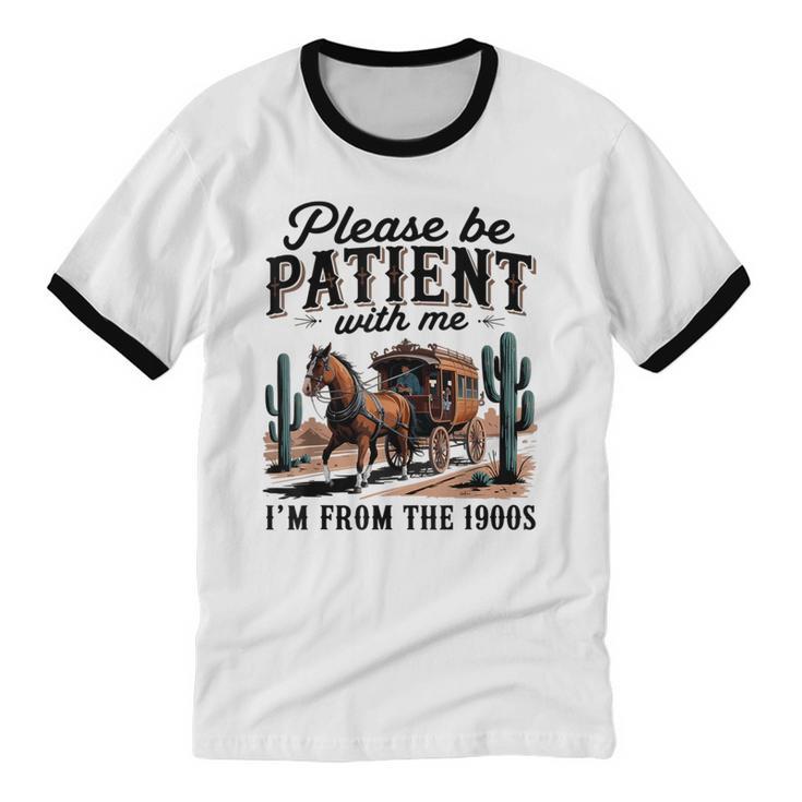 I'm From The 1900s Historical Humor Old Person Unisex Cotton Ringer T-Shirt