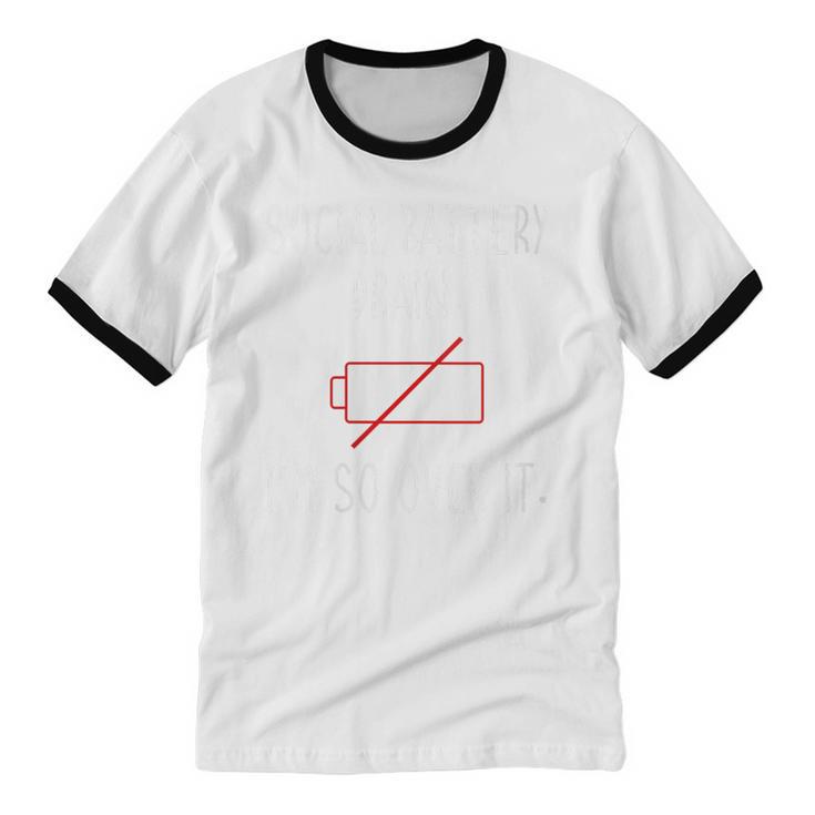 I'm So Over It Saying For Introvert And Shy People Unisex Cotton Ringer T-Shirt I'm So Over It Saying For Introvert And Shy People Unisex Cotton Ringer T-Shirt