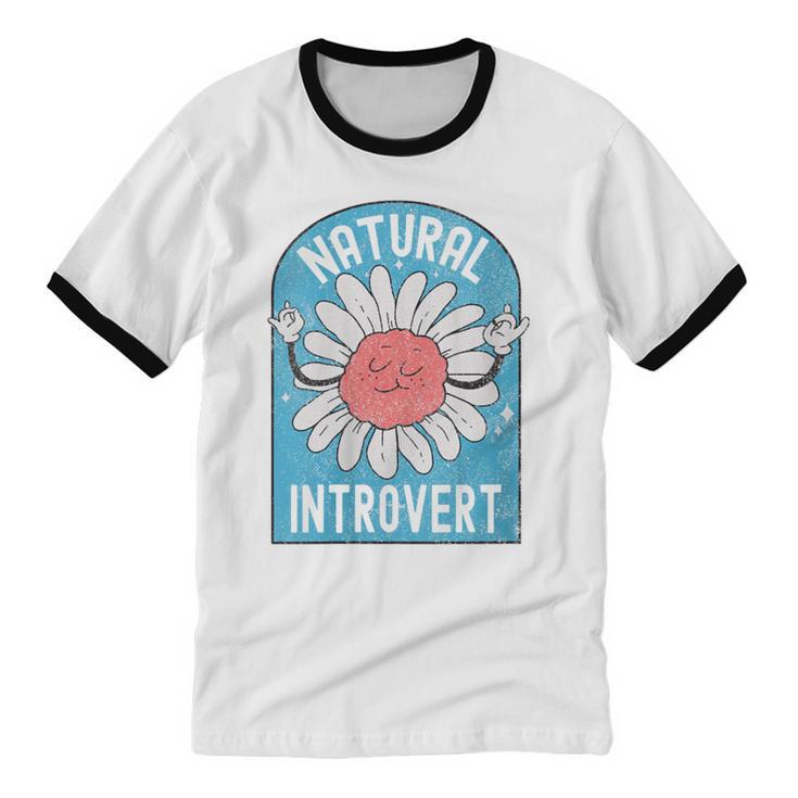 Introvert Cute Anti-Social Shy Person Inner Strength Unisex Cotton Ringer T-Shirt