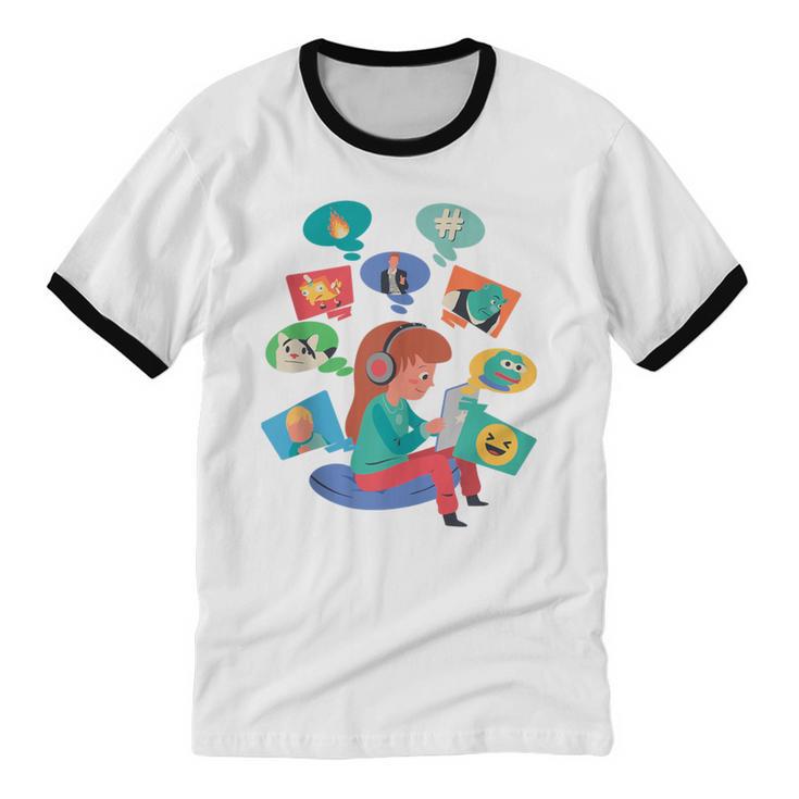 Introvert Meme Anti People Antisocial Meme Lovers Unisex Cotton Ringer T-Shirt