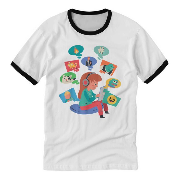 Introvert Meme Anti People Antisocial Meme Lovers Unisex Cotton Ringer T-Shirt