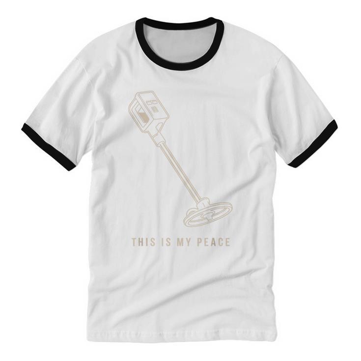 Introvert Metal Detector Hobbyist Quiet Detectorist Unisex Cotton Ringer T-Shirt Introvert Metal Detector Hobbyist Quiet Detectorist Unisex Cotton Ringer T-Shirt