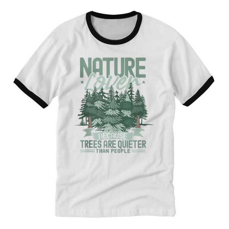 Introvert Nature Lover Introverted Forest Lover & Tree Unisex Cotton Ringer T-Shirt Introvert Nature Lover Introverted Forest Lover & Tree Unisex Cotton Ringer T-Shirt