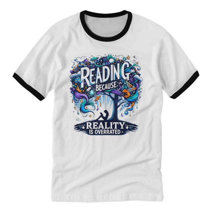 Introvert Reader Bibliofile Bookworm Loves Books Unisex Cotton Ringer T-Shirt Introvert Reader Bibliofile Bookworm Loves Books Unisex Cotton Ringer T-Shirt