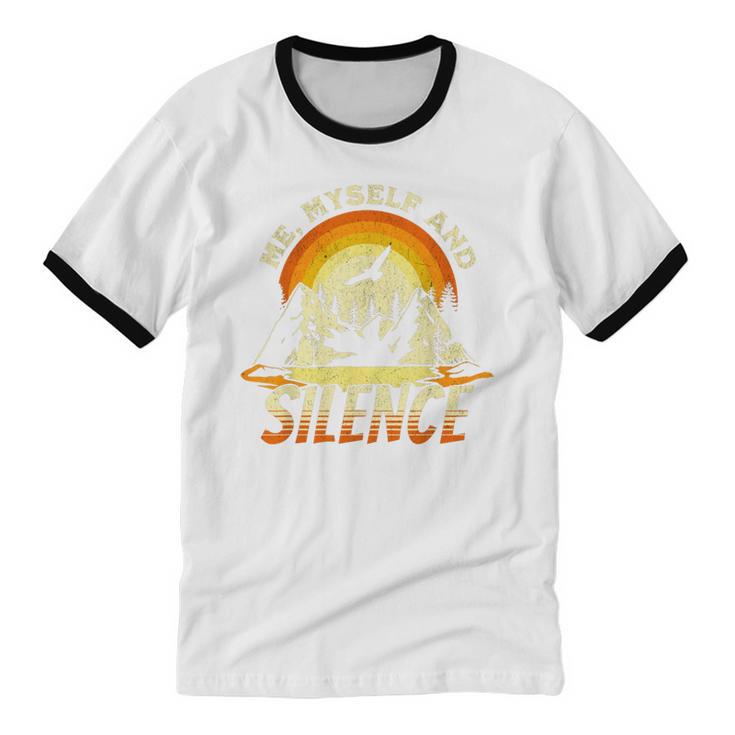 Introvert Relaxation Me Myself And Silence Mountain Vacation Unisex Cotton Ringer T-Shirt Introvert Relaxation Me Myself And Silence Mountain Vacation Unisex Cotton Ringer T-Shirt