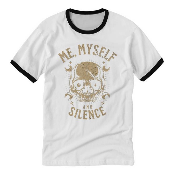 Introvert Relaxation Me Myself And Silence Skull Mechanic Unisex Cotton Ringer T-Shirt Introvert Relaxation Me Myself And Silence Skull Mechanic Unisex Cotton Ringer T-Shirt