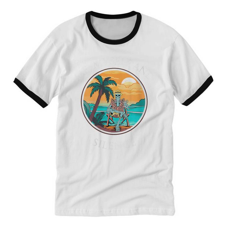 Introvert Relaxation Me Myself And Silence Summer Vacation Unisex Cotton Ringer T-Shirt Introvert Relaxation Me Myself And Silence Summer Vacation Unisex Cotton Ringer T-Shirt