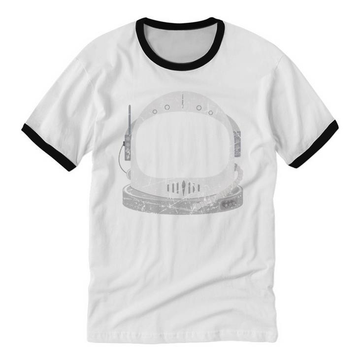 Introvert Space Helmet I Need Space Men Women Unisex Cotton Ringer T-Shirt