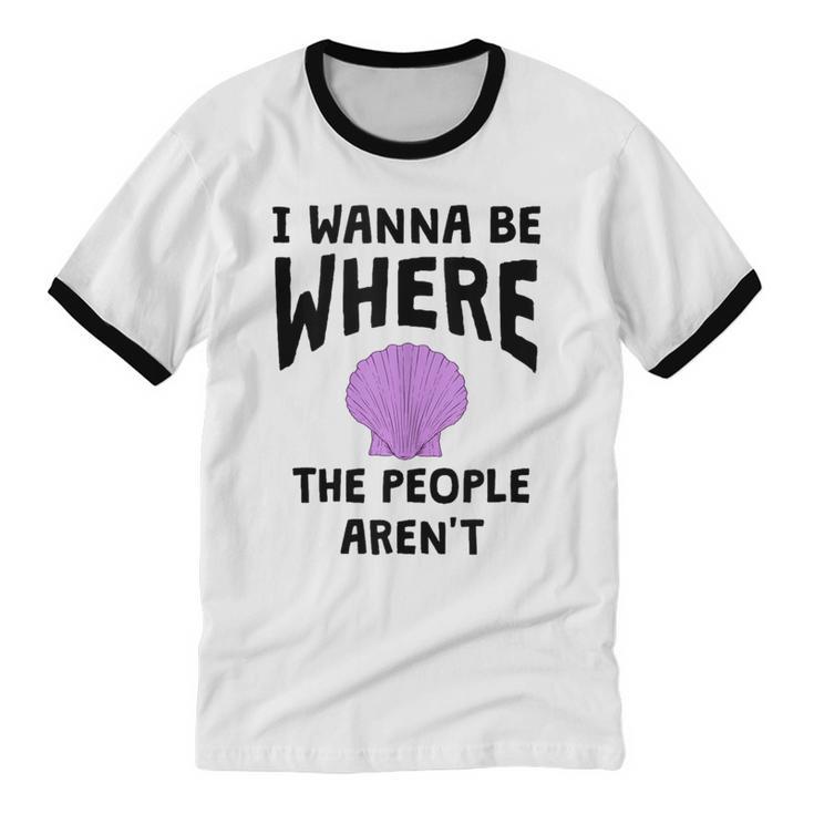 Introverted Sarcastic Humor Antisocial Introvert Unisex Cotton Ringer T-Shirt