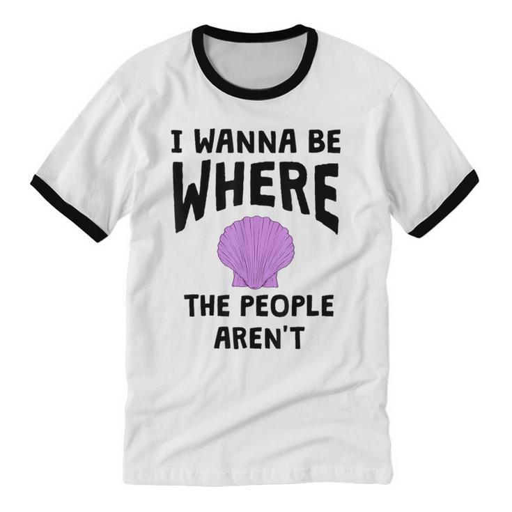 Introverted Sarcastic Humor Antisocial Introvert Unisex Cotton Ringer T-Shirt