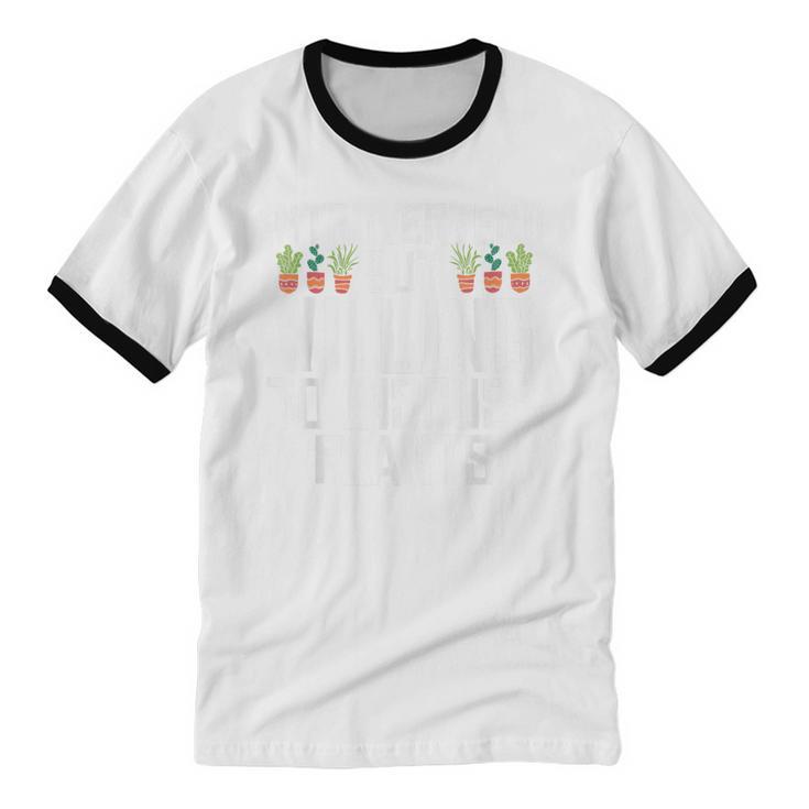 Introverted But Willing To Discuss Plants Gardening Unisex Cotton Ringer T-Shirt Introverted But Willing To Discuss Plants Gardening Unisex Cotton Ringer T-Shirt