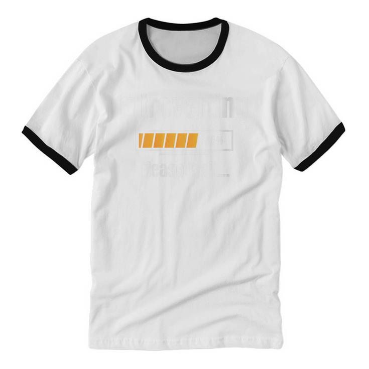 Introverting Please Wait Humor Sarcastic Geek Gamer Jokes Unisex Cotton Ringer T-Shirt Introverting Please Wait Humor Sarcastic Geek Gamer Jokes Unisex Cotton Ringer T-Shirt