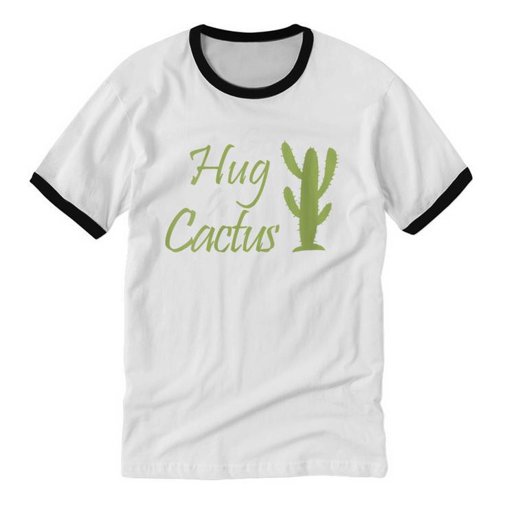 Introverts Sassy Saying Sassy Quote No Hugs Go Hug Cactus Unisex Cotton Ringer T-Shirt Introverts Sassy Saying Sassy Quote No Hugs Go Hug Cactus Unisex Cotton Ringer T-Shirt