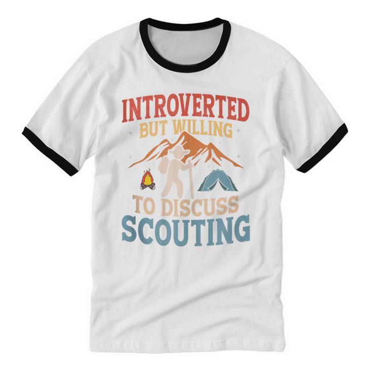 Introvert's Scouting Passion Unisex Cotton Ringer T-Shirt Introvert's Scouting Passion Unisex Cotton Ringer T-Shirt