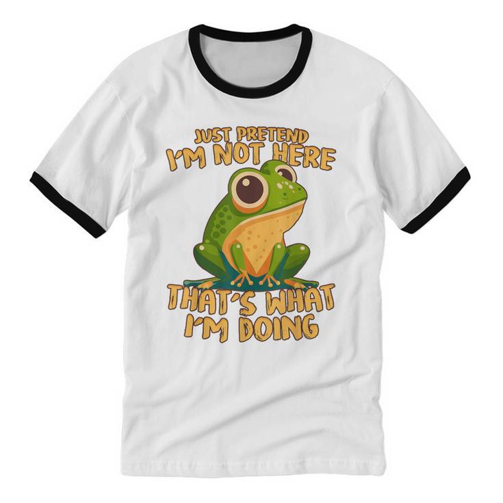 Introverts Thats What Im Doing Just Pretends Unisex Cotton Ringer T-Shirt Introverts Thats What Im Doing Just Pretends Unisex Cotton Ringer T-Shirt