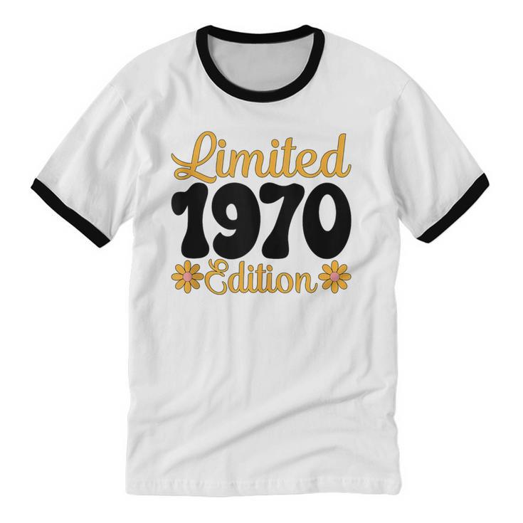 Limited 1970 Edition Retro Vintage 70s Nostalgia Unisex Cotton Ringer T-Shirt