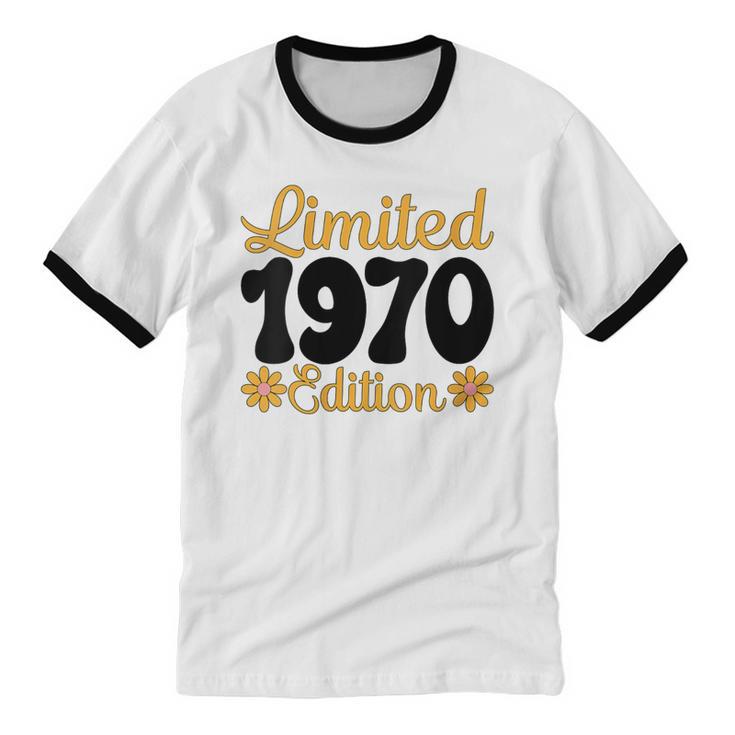 Limited 1970 Edition Retro Vintage 70s Nostalgia Unisex Cotton Ringer T-Shirt