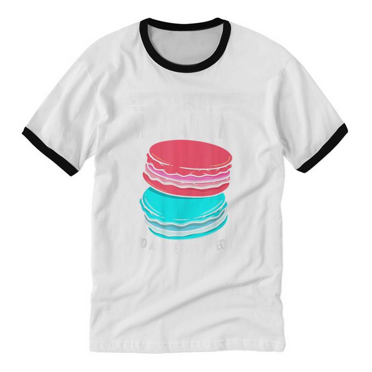 Macaroons Dessert Antisocial Introvert Pastries Food Lover Unisex Cotton Ringer T-Shirt Macaroons Dessert Antisocial Introvert Pastries Food Lover Unisex Cotton Ringer T-Shirt