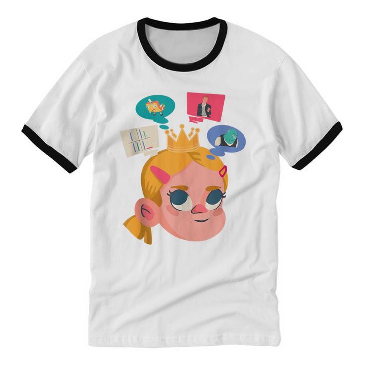 Meme Queen In Silence Introvert Anti People Antisocial Quiet Unisex Cotton Ringer T-Shirt