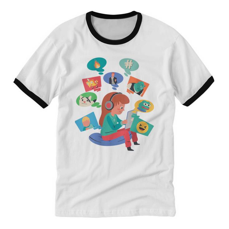 Memes Speak Louder Introvert Anti People Meme Lovers Quiet Unisex Cotton Ringer T-Shirt