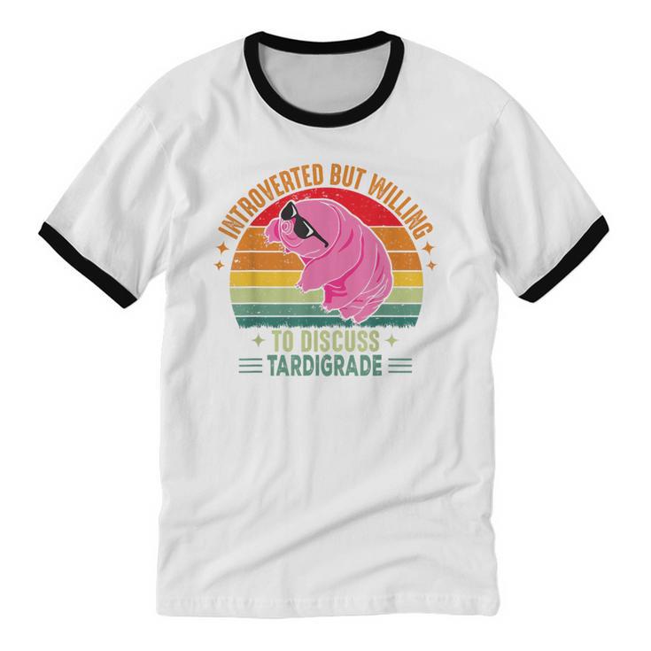 Microbiology Science Nerd STEM Introvert Tardigrades Lover Unisex Cotton Ringer T-Shirt Microbiology Science Nerd STEM Introvert Tardigrades Lover Unisex Cotton Ringer T-Shirt