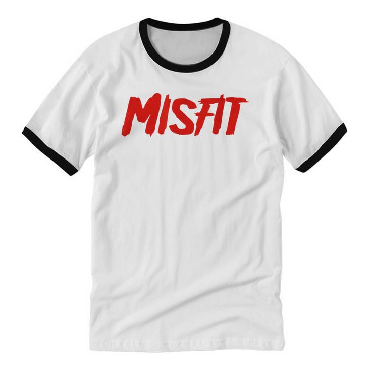Misfit Outfit And Costume Introvert Apparel Unisex Cotton Ringer T-Shirt