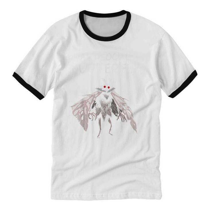 Mothman Shirt Antisocial Butterfly Introvert Cryptid Unisex Cotton Ringer T-Shirt Mothman Shirt Antisocial Butterfly Introvert Cryptid Unisex Cotton Ringer T-Shirt