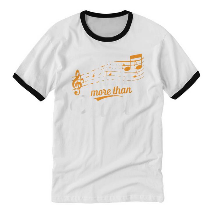 I Like Music More Than People Fan Introvert Unisex Cotton Ringer T-Shirt
