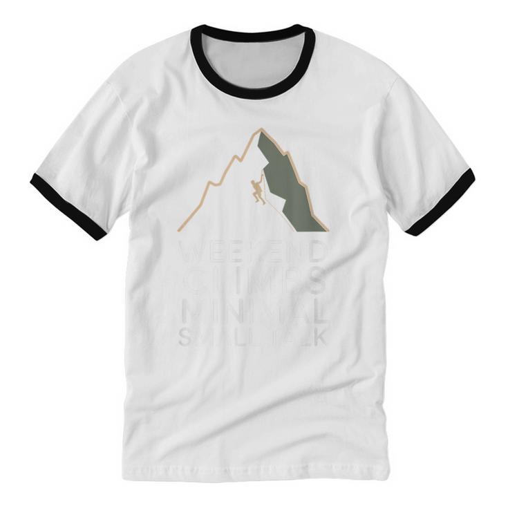 Outdoor Introvert Vibes Weekend Climber Unisex Cotton Ringer T-Shirt Outdoor Introvert Vibes Weekend Climber Unisex Cotton Ringer T-Shirt