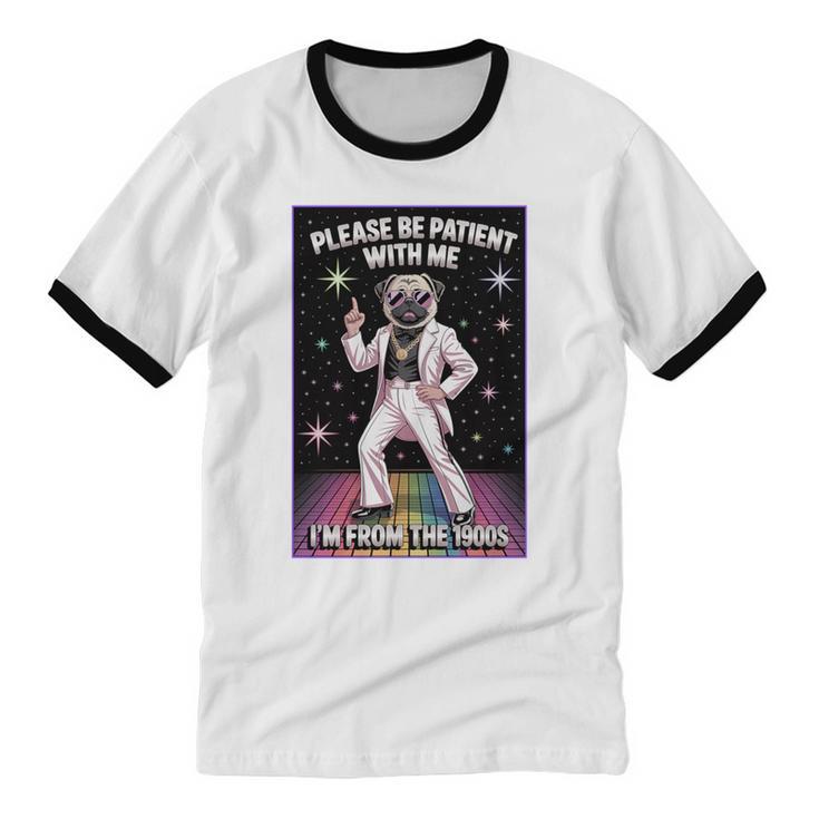 Be Patient With Me I'm From The 1900s Birthday Premium Tri-Blend Unisex Cotton Ringer T-Shirt