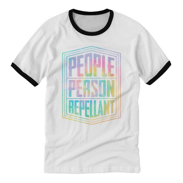 People Person Repellant Antisocial Introvert Unisex Cotton Ringer T-Shirt People Person Repellant Antisocial Introvert Unisex Cotton Ringer T-Shirt