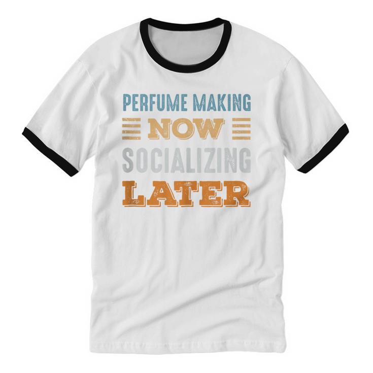 Perfume Making Now Minimal Socializing Introvert Vintage Unisex Cotton Ringer T-Shirt Perfume Making Now Minimal Socializing Introvert Vintage Unisex Cotton Ringer T-Shirt