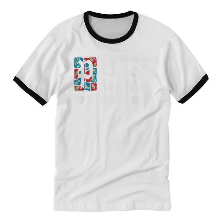 Please Hesitate To Contact Me Introvert Unisex Cotton Ringer T-Shirt