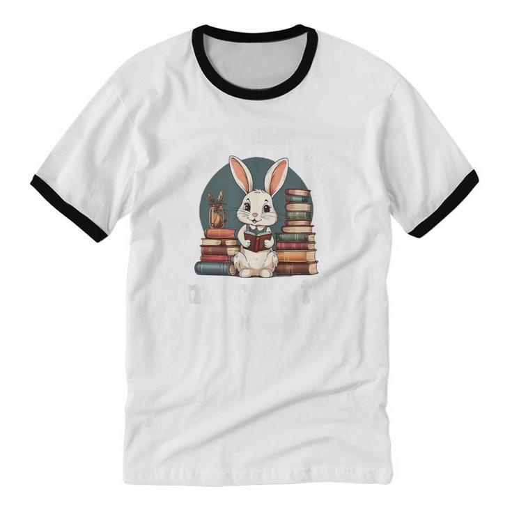 Please Be Patient With Me I'm From The 1900s Bunny 90s Unisex Cotton Ringer T-Shirt