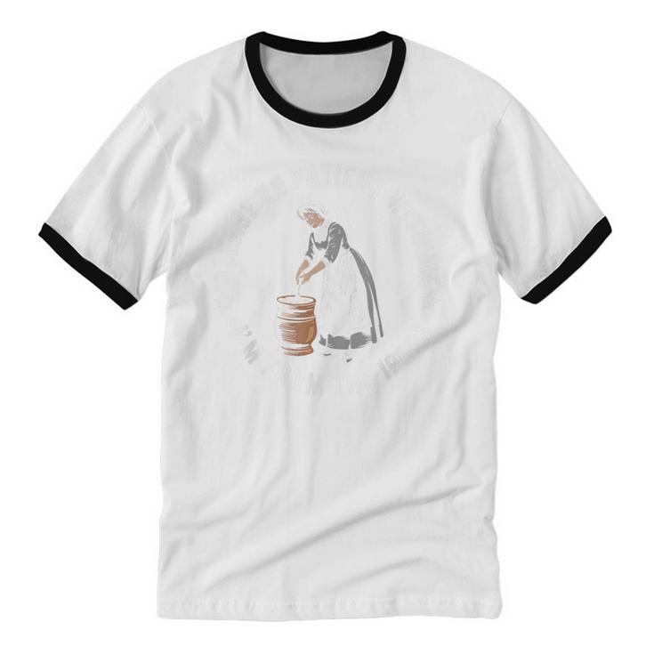 Please Be Patient With Me I'm From The 1900s Ladies Women Unisex Cotton Ringer T-Shirt Please Be Patient With Me I'm From The 1900s Ladies Women Unisex Cotton Ringer T-Shirt