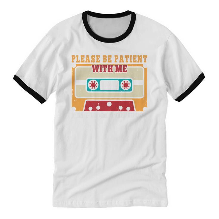 Please Be Patient With Me I'm From The 1900s Vintage Dad Premium Unisex Cotton Ringer T-Shirt