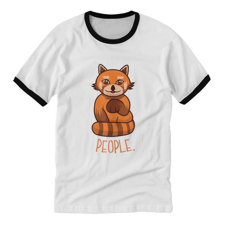 Red Panda Introvert For Red Pandas Fan Unisex Cotton Ringer T-Shirt Red Panda Introvert For Red Pandas Fan Unisex Cotton Ringer T-Shirt